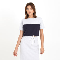 Gris Chiné & Bleu Marine