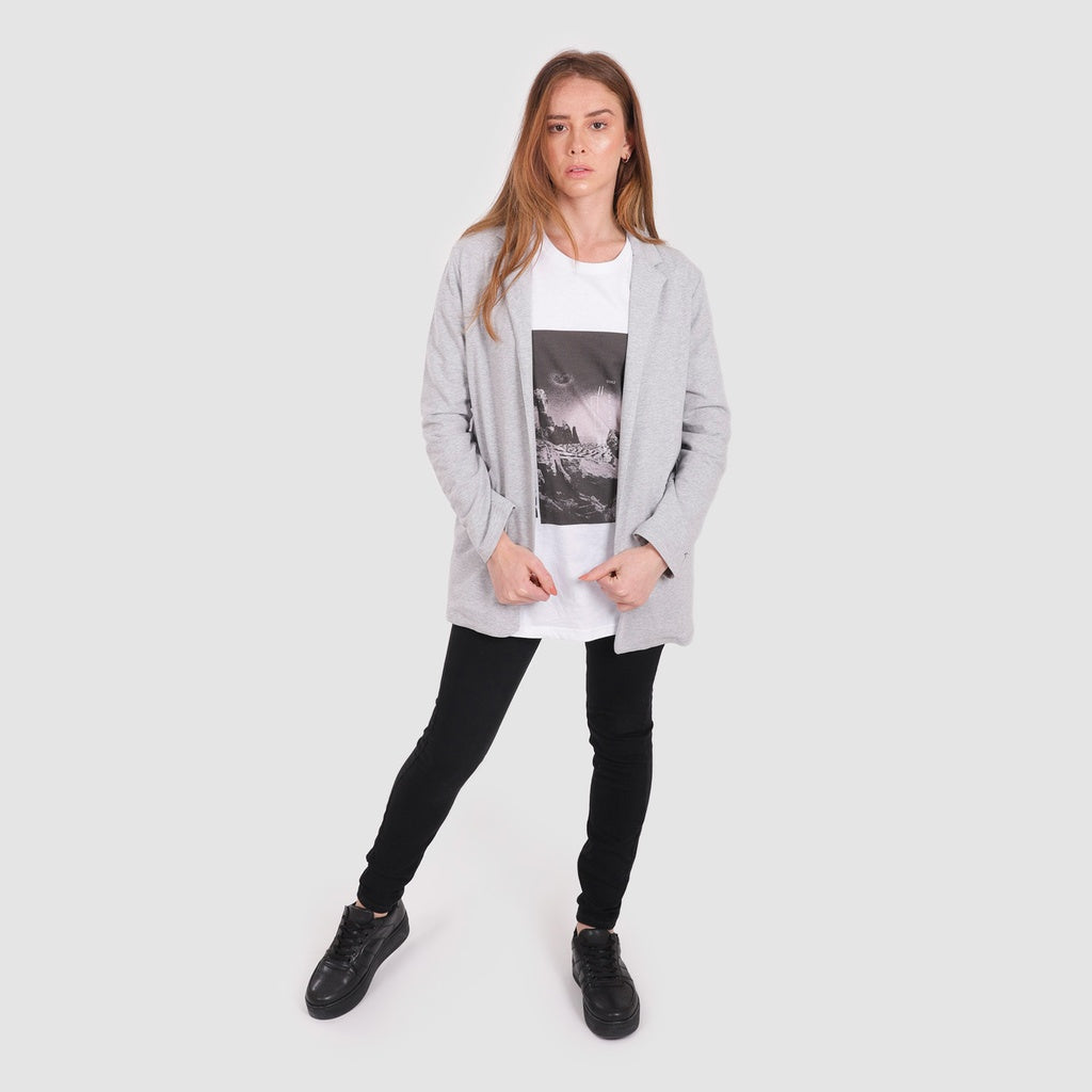 Blanc / Gris Foncé