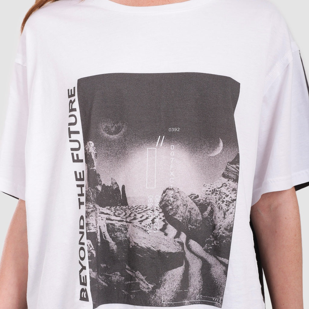 Blanc / Gris Foncé