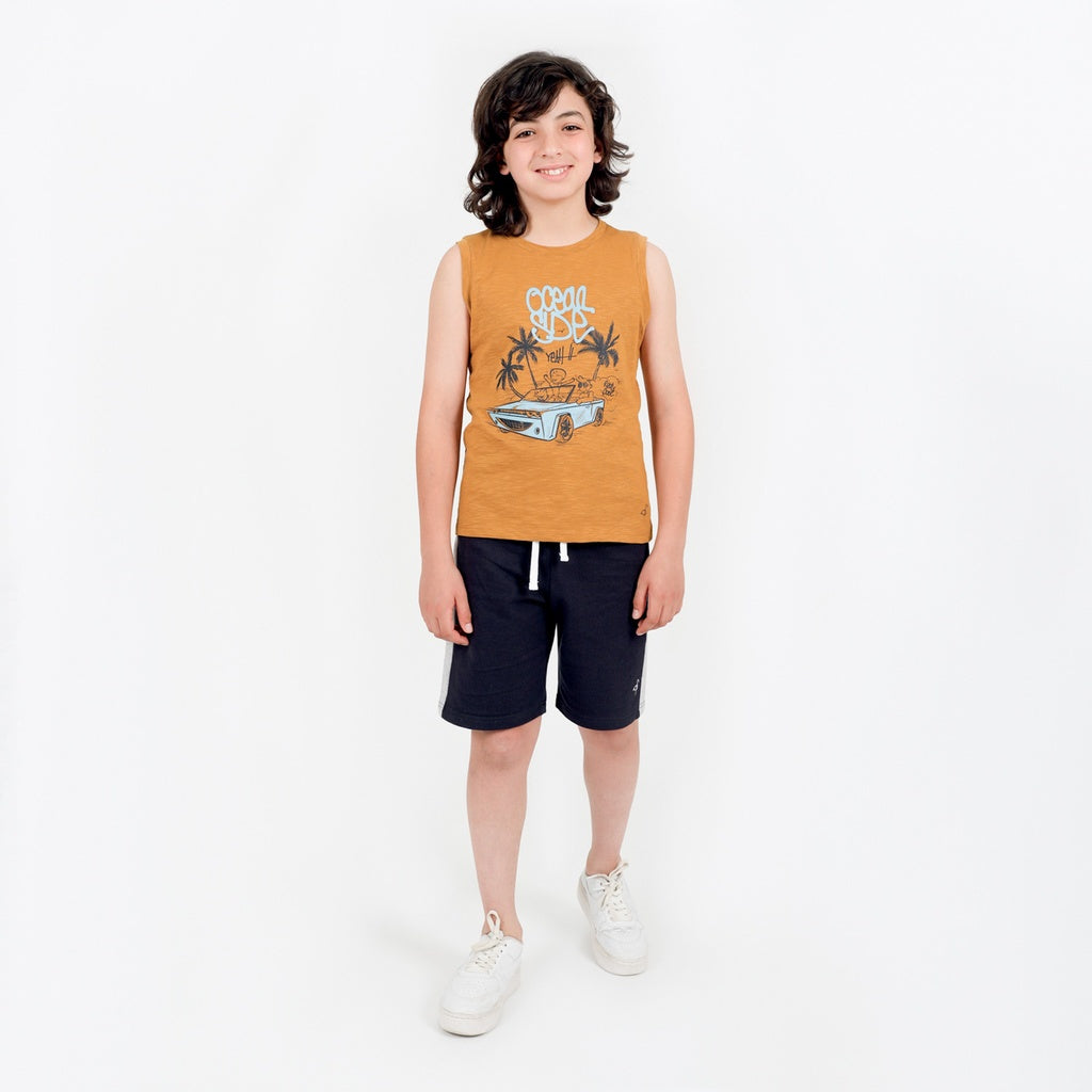 Bleu Marine / Gris Chiné