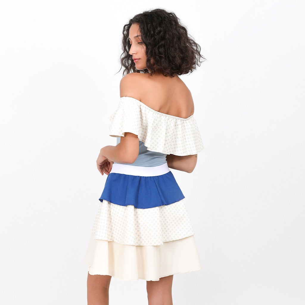 Bleu Clair & Imprimé Étoile