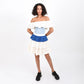 Bleu / Imprimé Étoile / Blanc Cassé