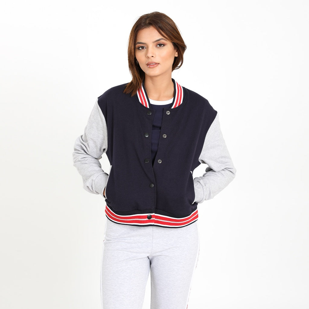 Bleu Marine / Gris Chiné