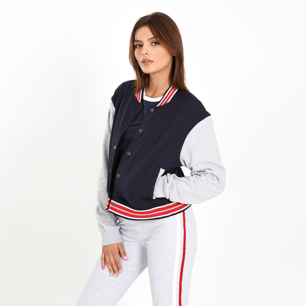 Bleu Marine / Gris Chiné