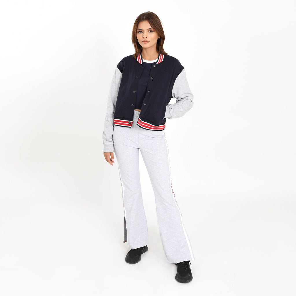 Bleu Marine / Gris Chiné