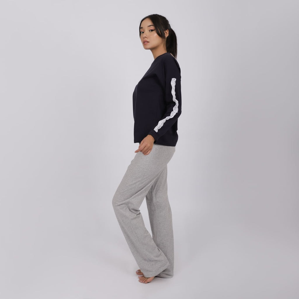 Gris Chiné & Bleu Marine