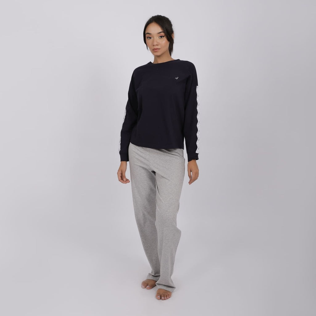 Gris Chiné & Bleu Marine