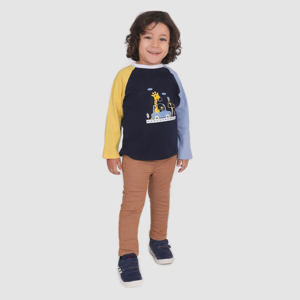 Bleu Marine / Jaune / Bleu Ciel