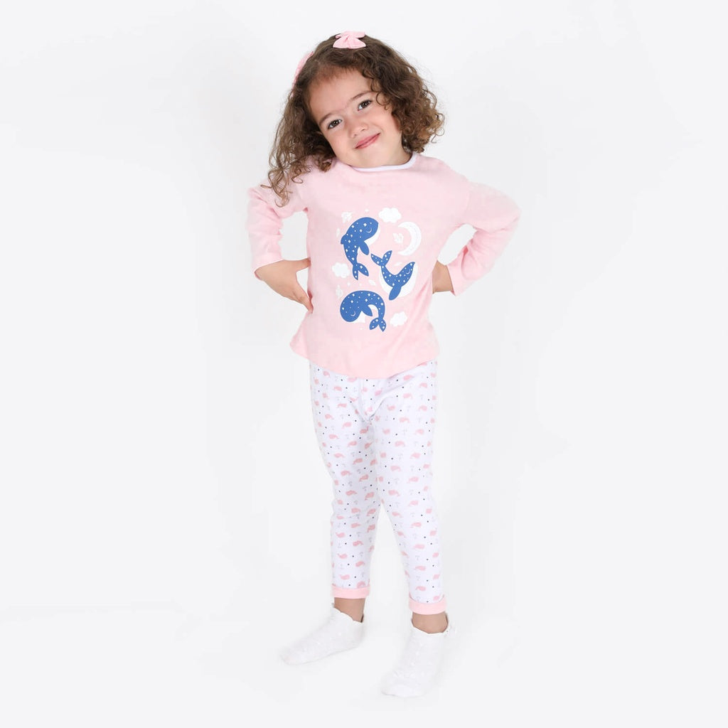 Rose Clair & Imprimé Baleine