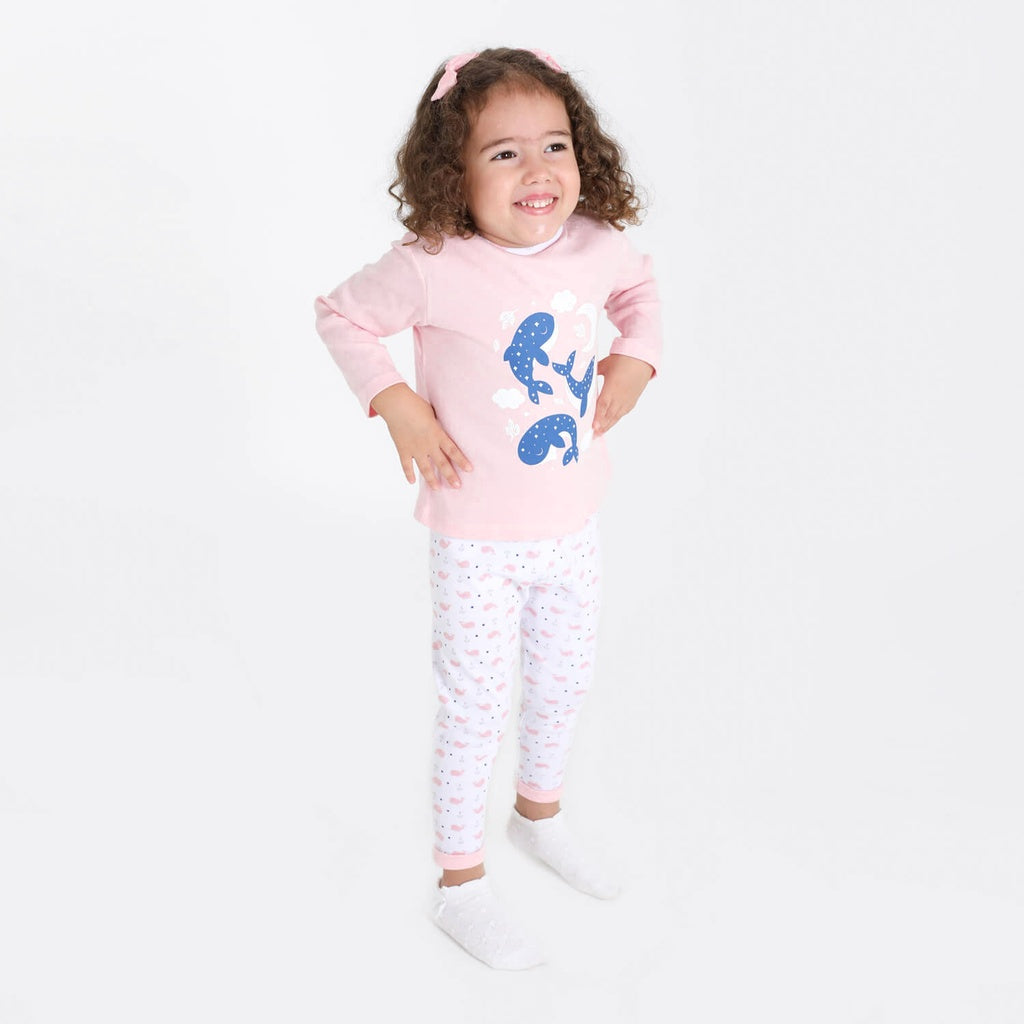 Rose Clair & Imprimé Baleine