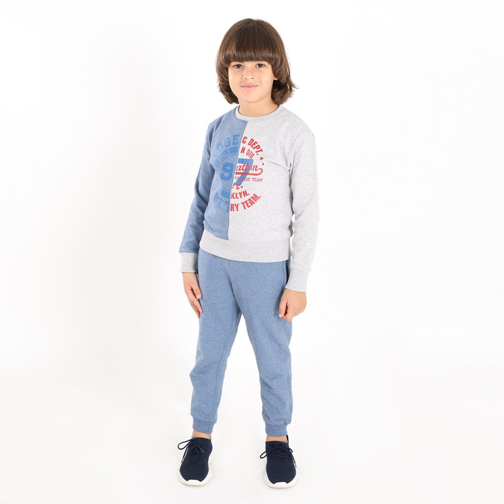 Gris Chiné & Bleu Chiné