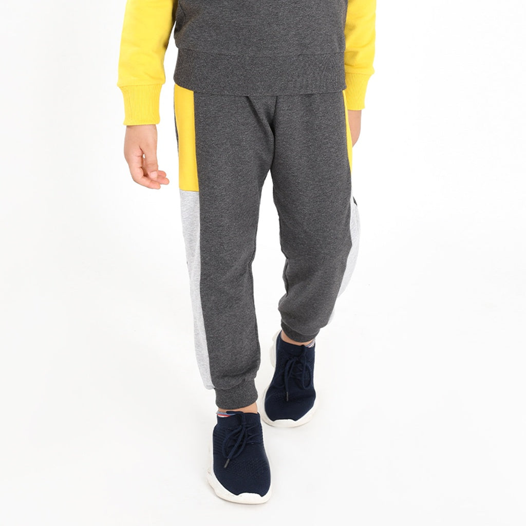 Gris Chiné Foncé & Jaune Moutarde & Gris Chiné