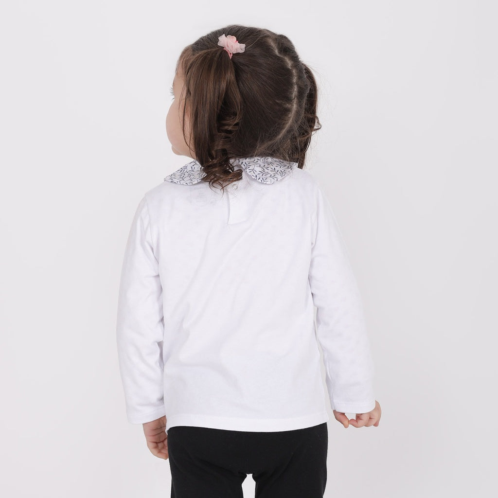 Blanc & Blanc Imprimé Feuille