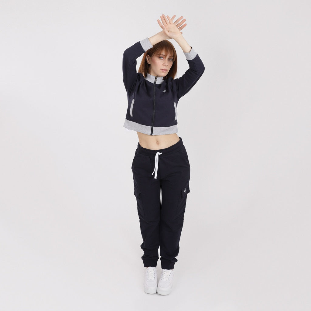 Bleu Marine / Gris Chiné