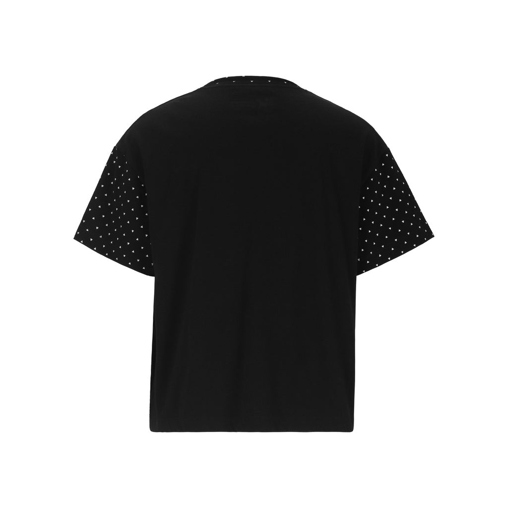 Noir / Noir Imprimé Triangle
