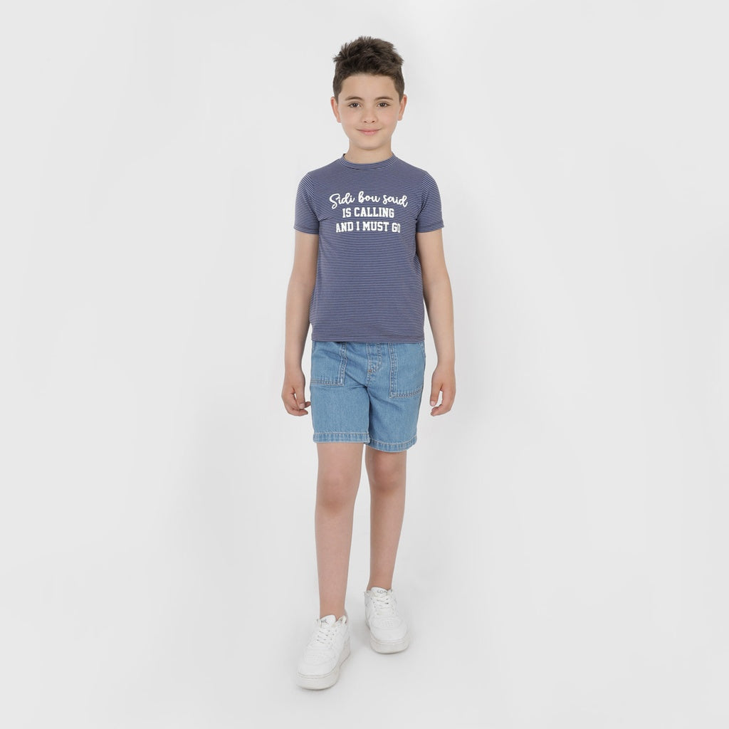 Rayé Bleu Marine