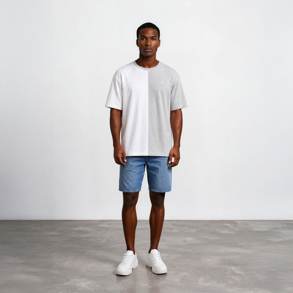 Blanc / Gris Chiné