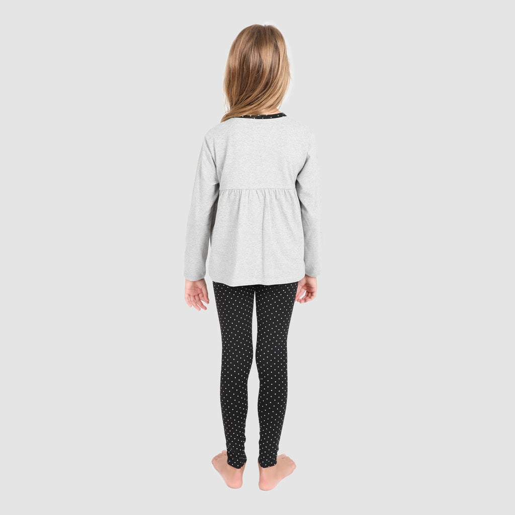 Gris Chiné & Noir Imprimé Triangle