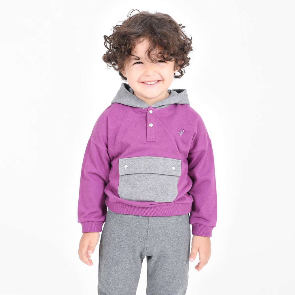 Violet & Gris Chiné Foncé