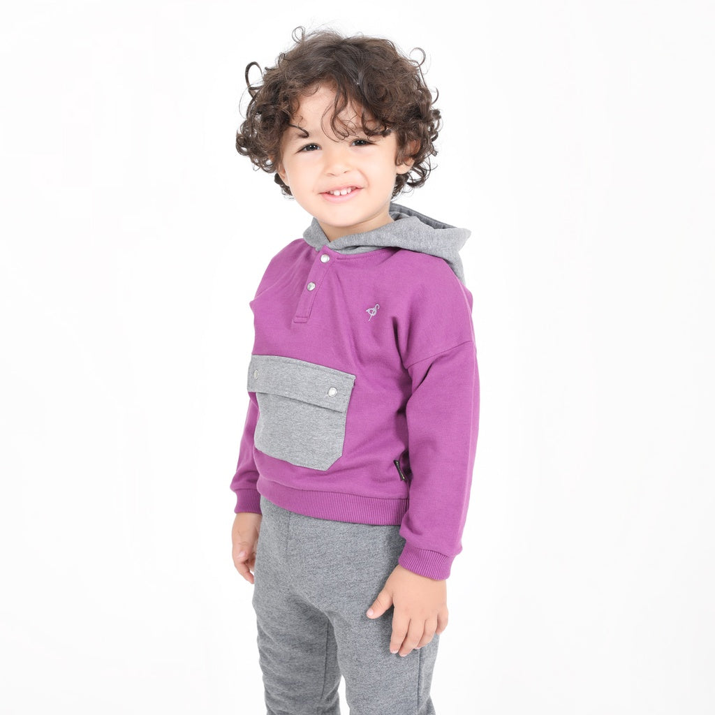 Violet & Gris Chiné Foncé