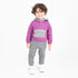 Violet & Gris Chiné Foncé