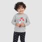 Gris Chiné & Noir & Noir Imprimé Traineaux