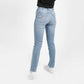 Jeans Clair Avec Surteinture Beige