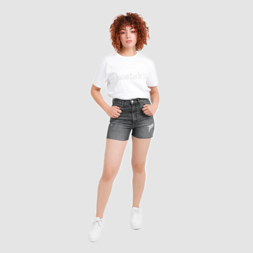 Jeans Noir Avec Un Acid Wash