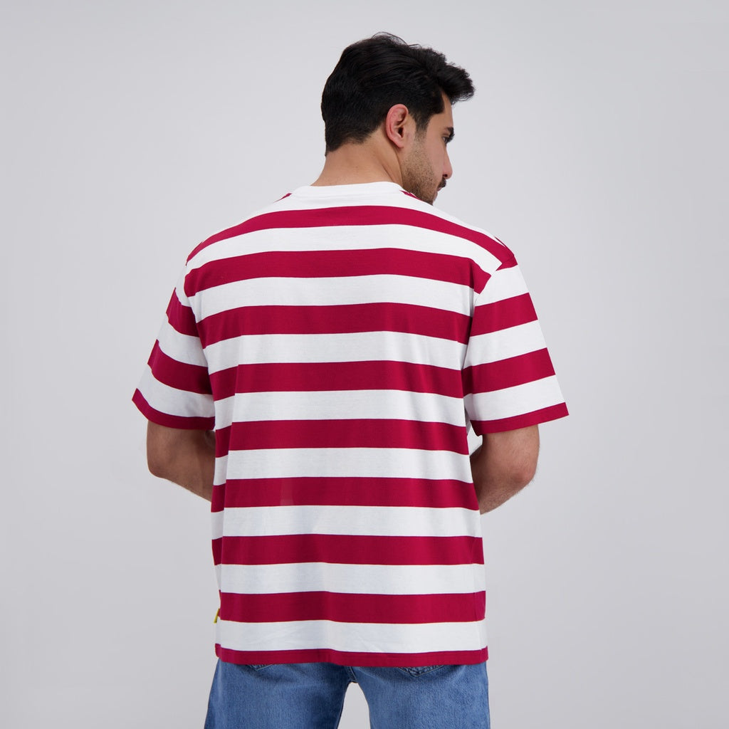 Blanc Rayé Rouge