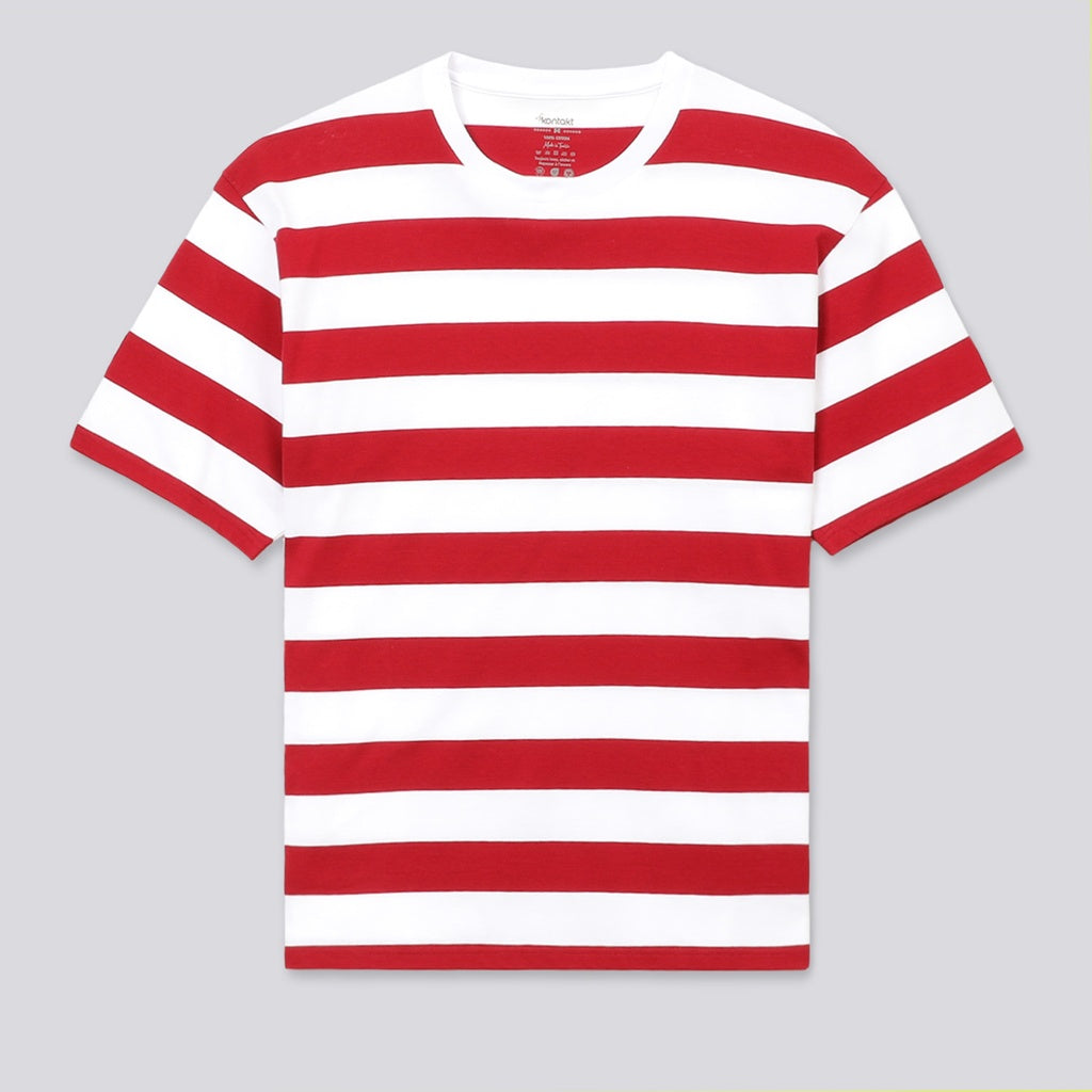 Blanc Rayé Rouge
