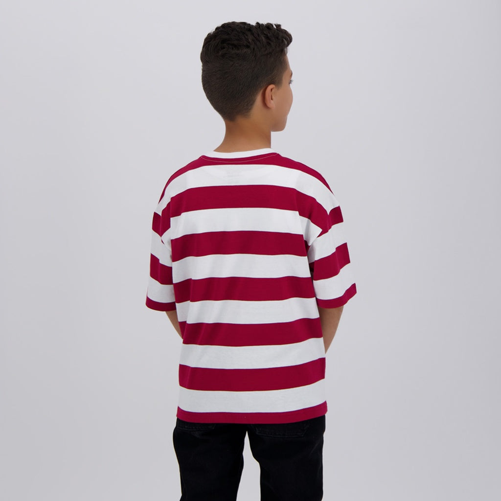 Blanc Rayé Rouge