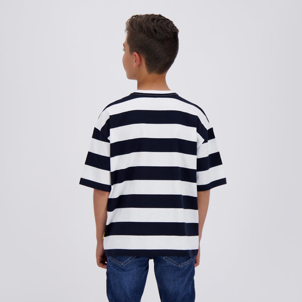Blanc Rayé Bleu