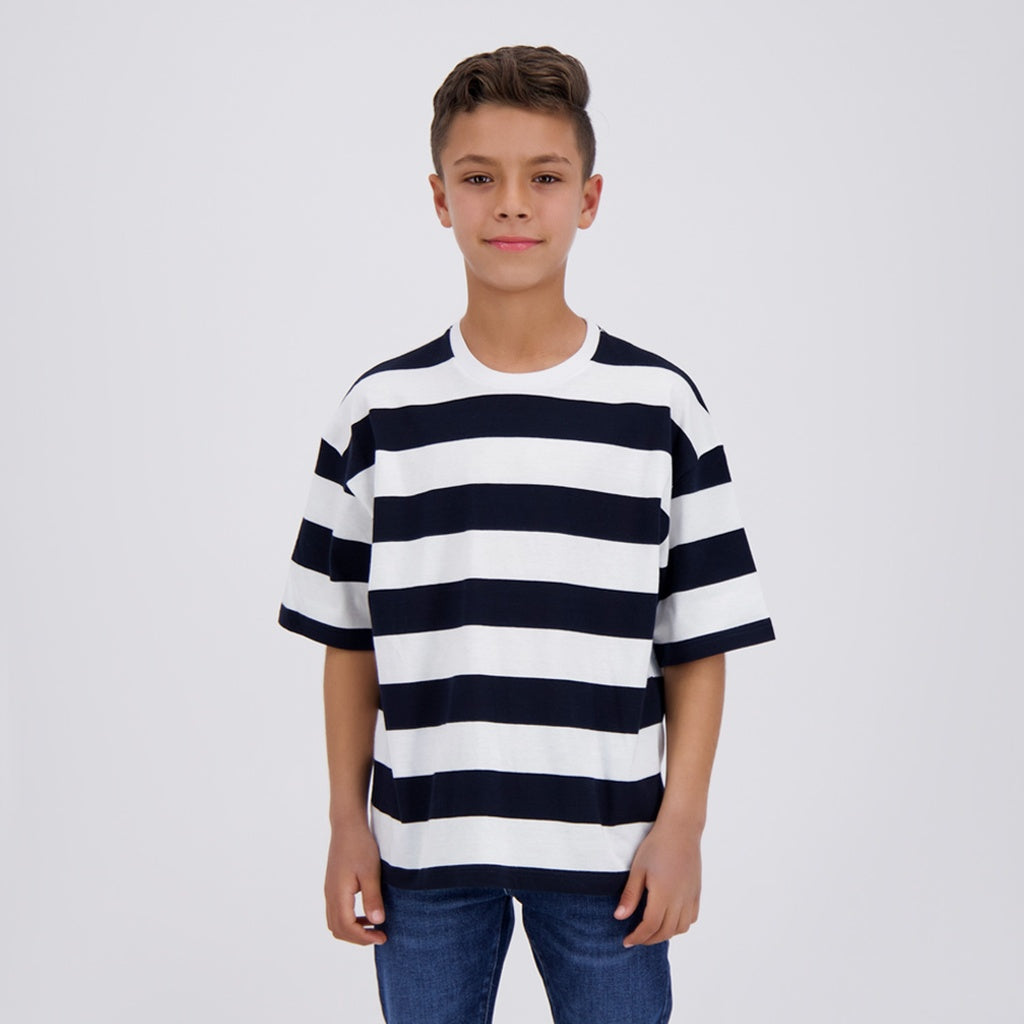 Blanc Rayé Bleu