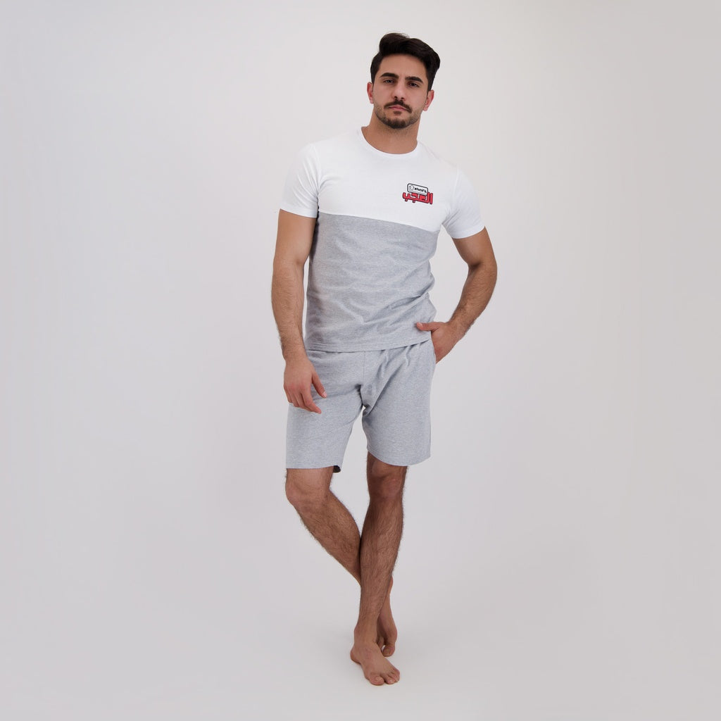 Blanc / Gris Chiné