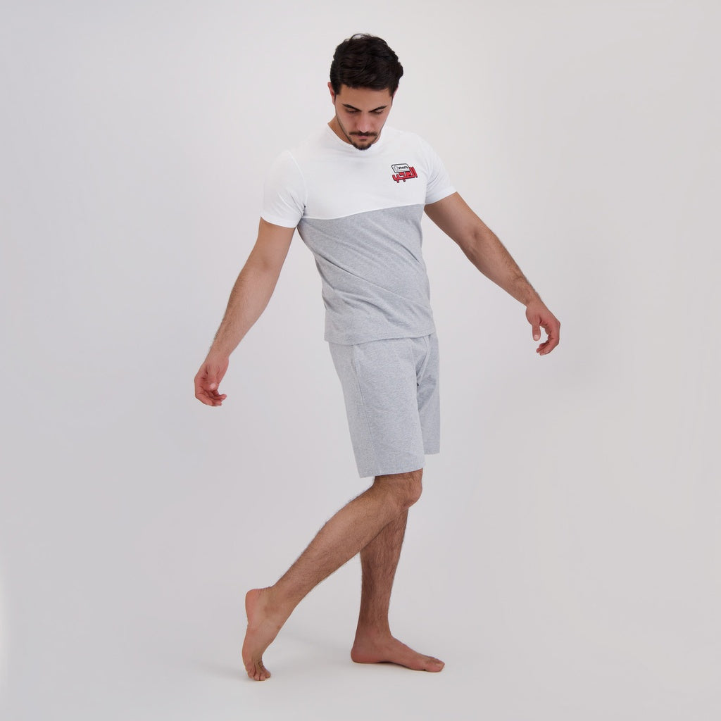 Blanc / Gris Chiné