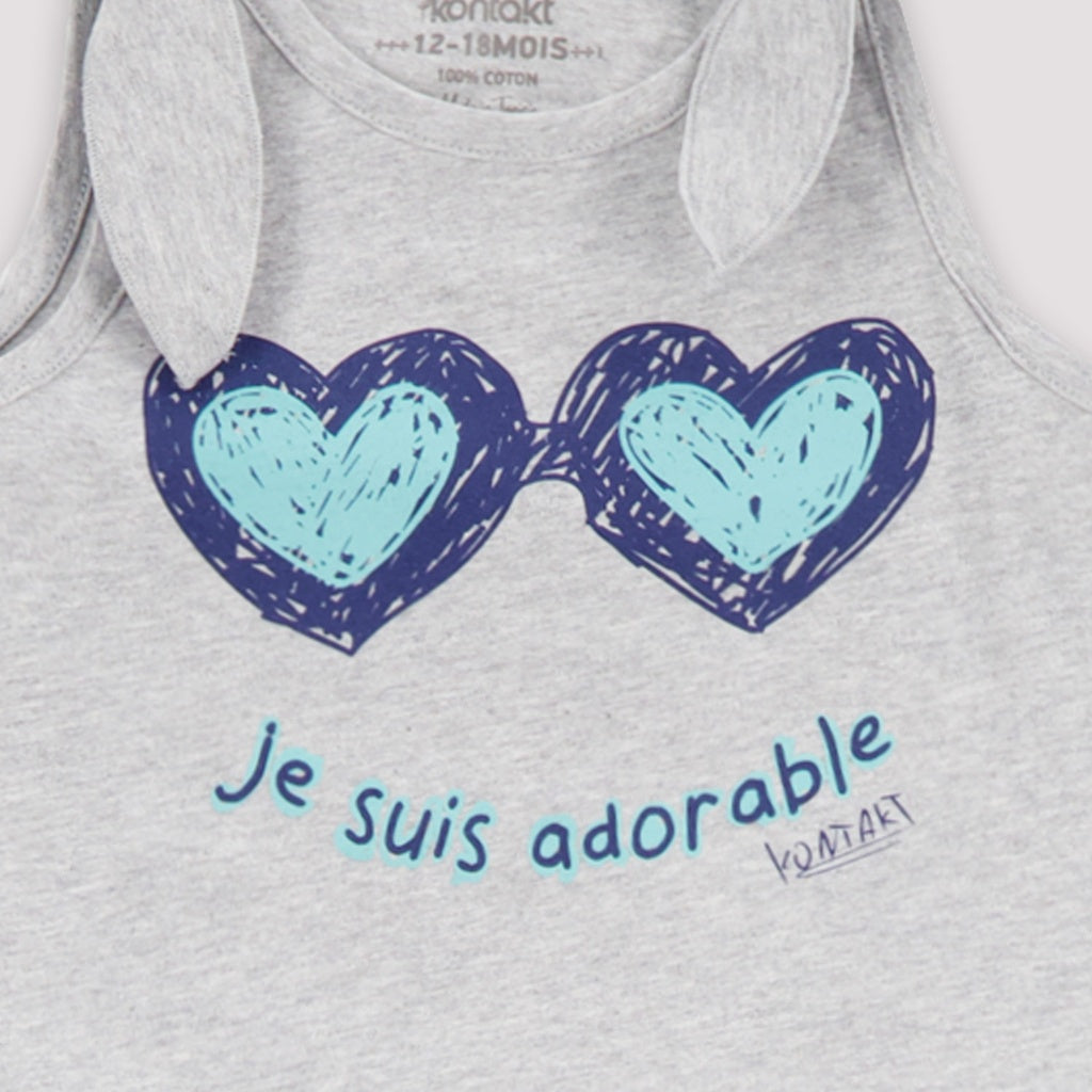 Gris Chiné & Vert d'Eau