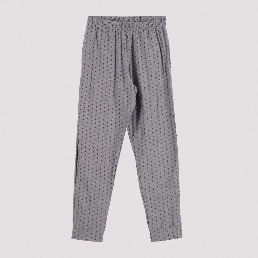 Noir & Gris Imprimé Motif Noir