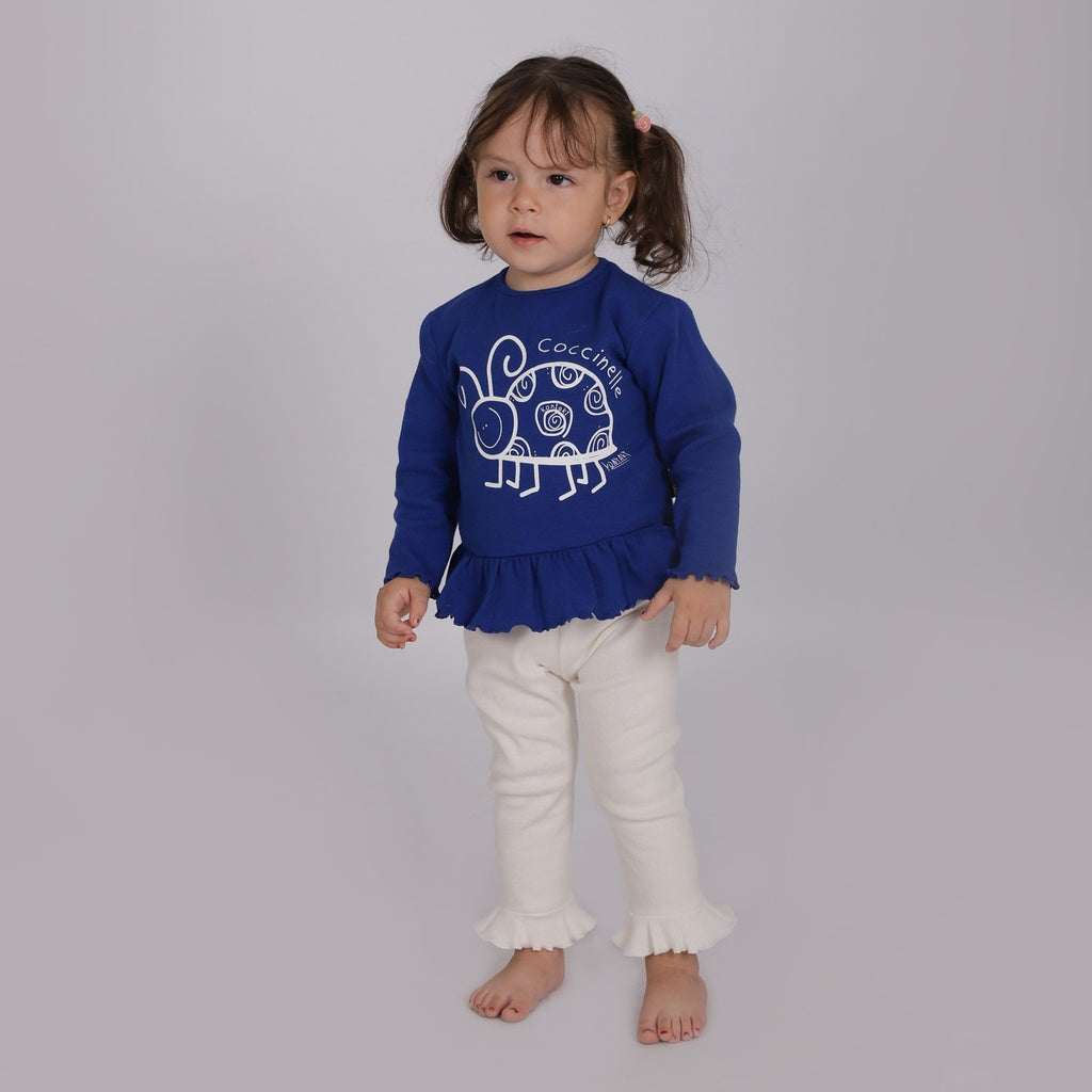 Bleu Roi & Blanc Cassé