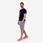 Bleu Marine & Gris Imprimé Forme