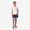 Bleu Marine Imprimé All Over Tortue de Mer