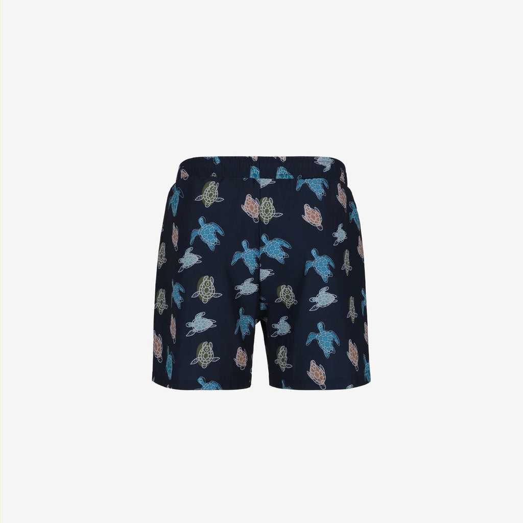 Bleu Marine Imprimé All Over Tortue de Mer
