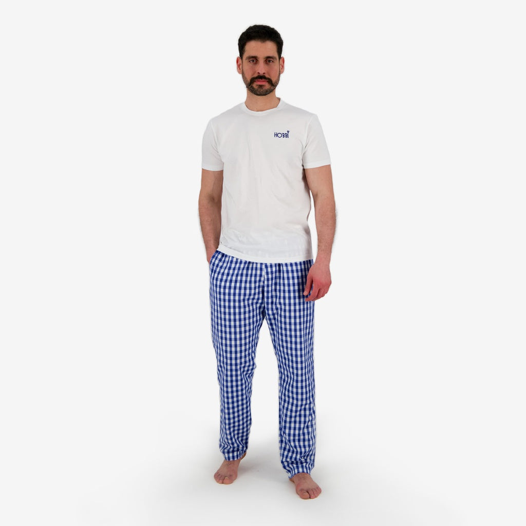 Blanc & Bleu Carreaux
