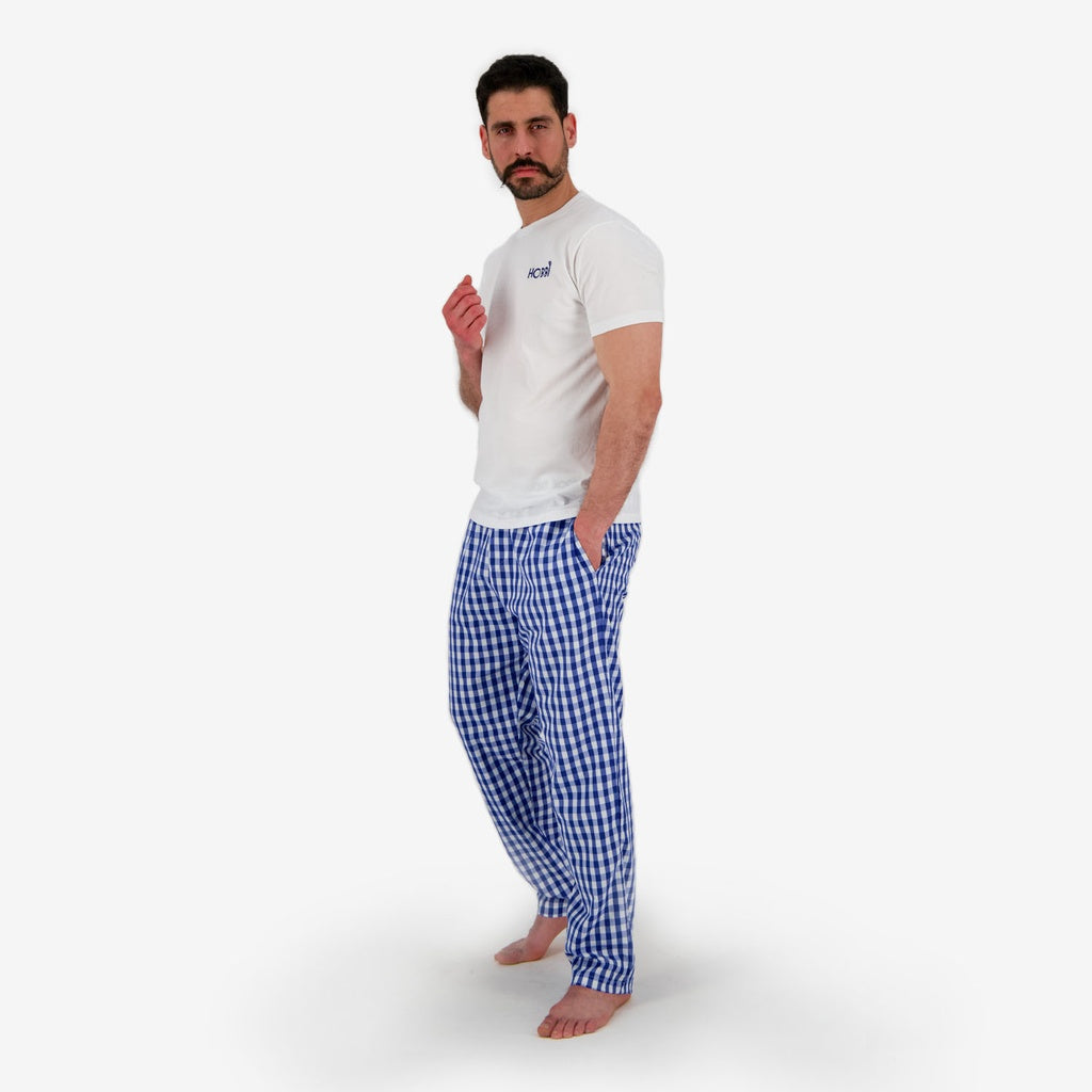 Blanc & Bleu Carreaux