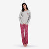 Gris & Rouge Imprimé Paisy