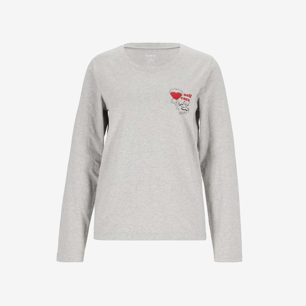 Gris & Rouge Imprimé Paisy