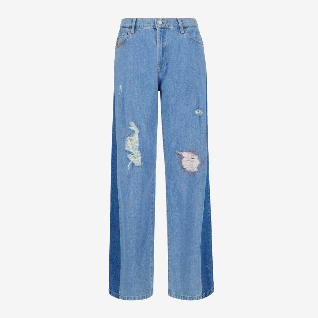 Jeans Bleu Clair & Jeans Bleu Moyen