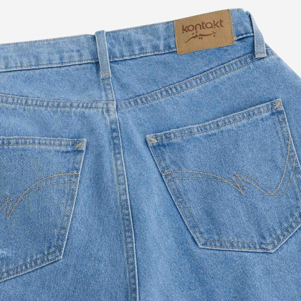 Jeans Bleu Clair & Jeans Bleu Moyen