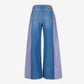 Jeans Bleu Moyen & Lavander Sergé de Coton