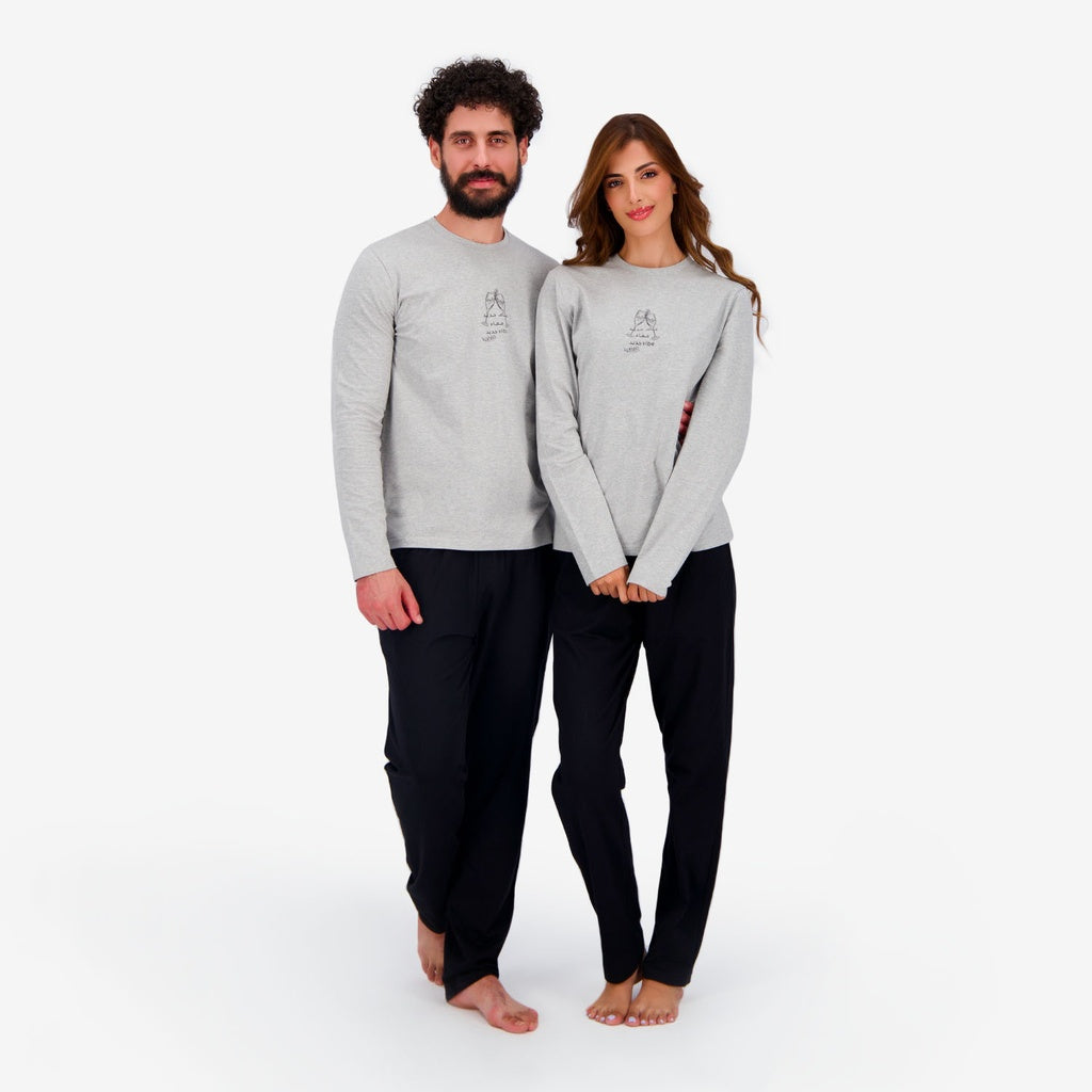 Gris Chiné / Noir