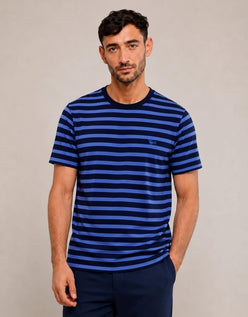 Rayure Bleu & Bleu Foncé